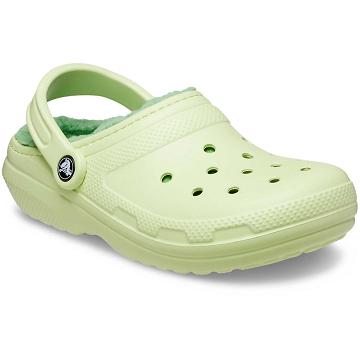 Crocs Classic Lined Clog Men's Shoes Mint | Australia 0670ZUTG